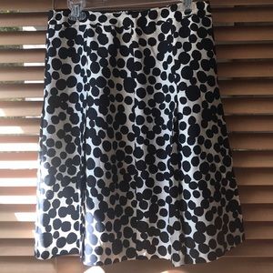 Banana Republic polkadot silk skirt
